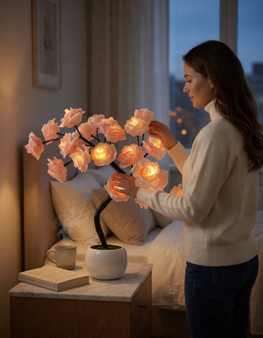 LED Rose Tree Lamp