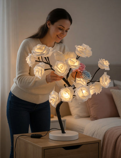 LED Rose Tree Lamp