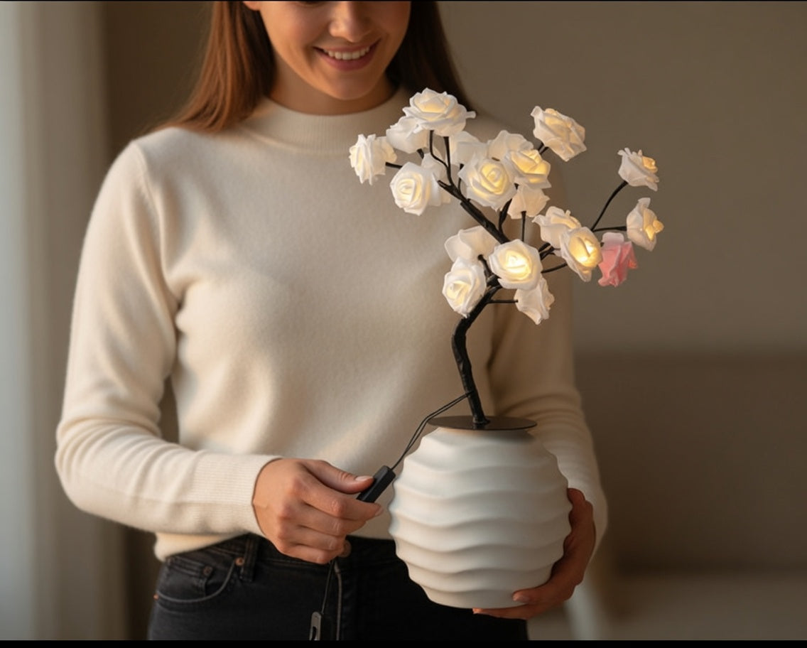 LED Rose Tree Lamp