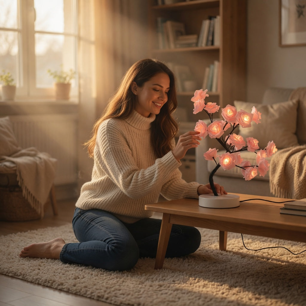 LED Rose Tree Lamp
