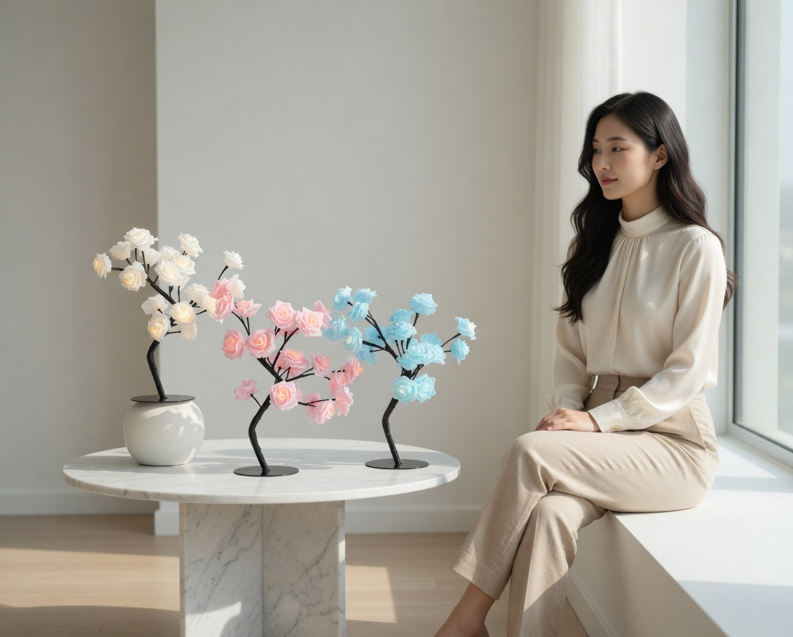 Real silk flowers, not plastic